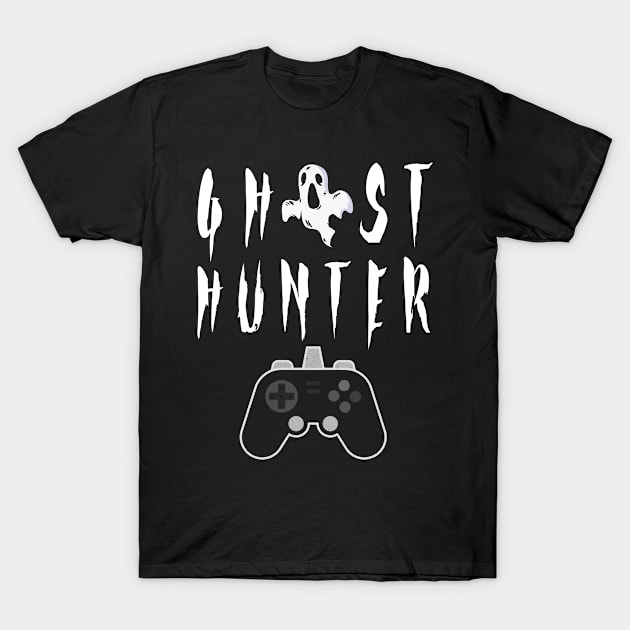 Video Game Lovers Kids Men T-Shirt Gift Hunting Ghosts Players T-Shirt by kaza191